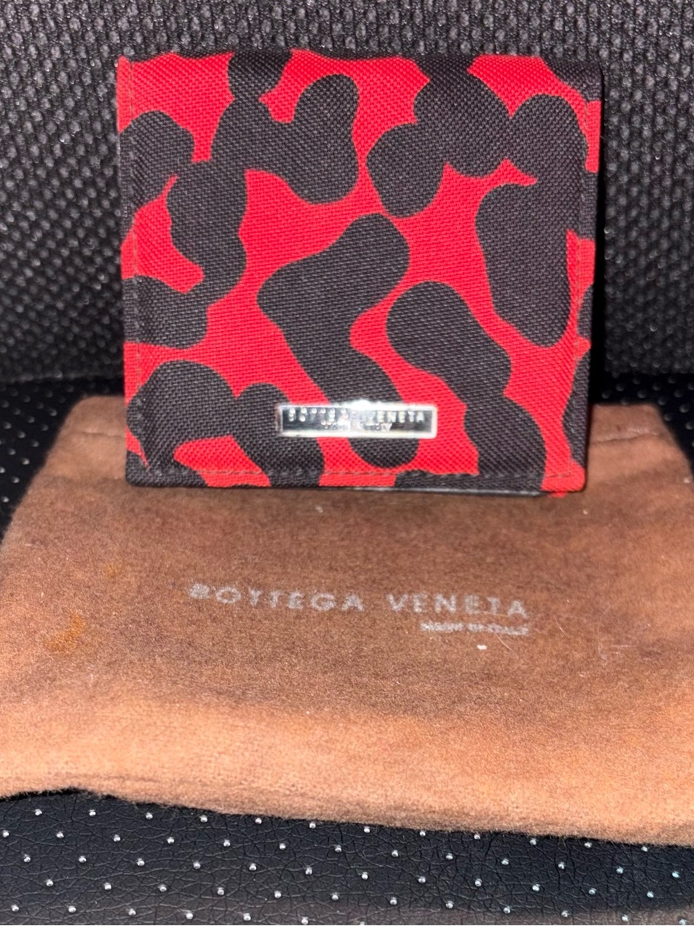 Bottega Veneta Coin Purse, Animal Pattern, Rare, Excellent Condition, with Dusty